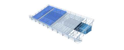 H型鋼結構金屬看臺